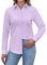 siliteelon Women's Shirts Long Sleeve Stretch Shirts for Women Regular Fit Dress Shirt Button Down Shirt Women Executive Office Business Casual Cotton Ladies Shirt Purple