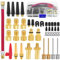 Samulee 48 Stück Fahrradventil Adapter Set, Französisches Ventil Adapter, Luftpumpe Adapter, Fahrrad Ventile Adapter, Ventiladapter Französisches Ventil für Luftpumpe & Kompressor & Fahrradpumpe
