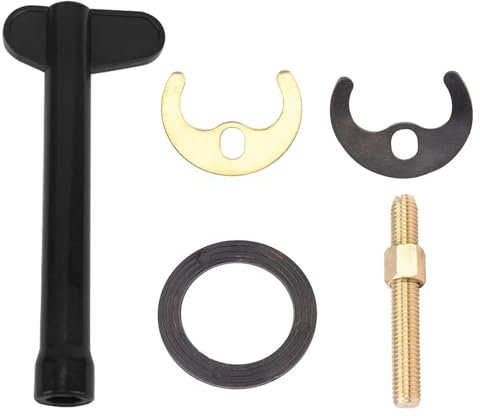 DEFIYEAR Monobloc Tap Fixing Set, Durable Stainless Steel Mounting Kit Include Plates Rubber Gaskets Hex Wrench, Tap Bolt Faucet Fixing Fitting Nut, Perfect for Kitchen Bathroom Basin