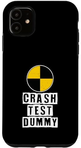 Hülle für iPhone 11 Auto Unfall Crash Auto Spruch Lustiger Crashtest Dummy