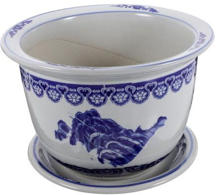 CAXUSD Maceta De Cerámica China Oficina y Hogar Orificios De Drenaje