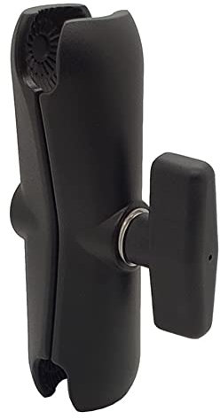 Cpolebev 15CM Langer Aluminiumlegierungs Doppelsockelarm für RAM mit 1,5 Kugelbasishalterung für Motorradkamera VerläNgerungsarm