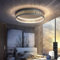 Yuanfenghua LED Deckenleuchte Mit Fernbedienung, Dimmbar Schlafzimmer Lampe with Matter Kompatibel Mit HomeKit, Alexa, Google and IFTTT, Rund Schwarz Gold Aushöhlen Design Wohnzimmer Ø50×H12CM
