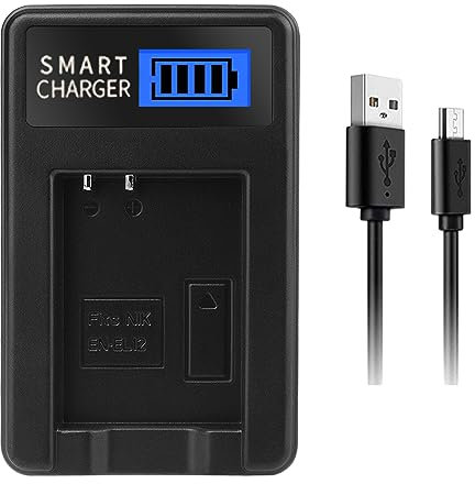 Batterie EN-EL12 avec écran LCD pour appareil photo S31 S6000 S610 S6100 S610C S6150 S620 S6200 S630 S6300 S640