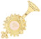 GLEAVI Holy Communion Chalice Brooch Pin Gold Tone Enamel Religious Lapel Pin for First Communion Celebrations Catholic Keepsake Exceptional Craftsmanship