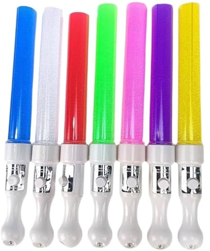 Grandes barres lumineuses LED : baguettes lumineuses portables pour concerts et fêtes (bleu)