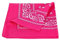 PURECITY© Bandana Original Paisley 100% Coton Foulard Qualité Supérieure/Unité/Lot de 6/Lot de 12/52cm x 52 cm/Tendance Accessoire de Mode Nouvelle Collection (11# Rose Fuschia)