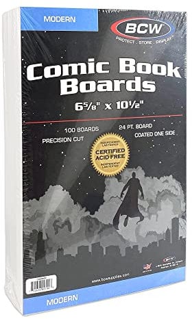 BCW Modern Comic Backing Boards