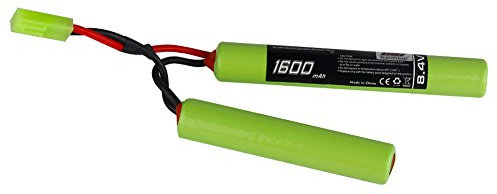 2/3A 8.4V 1600mAh Ni-MH Butterfly Nunchuck Battery Pack with Mini Tamiya Connector for Mini AK Series Airsoft AEG Guns