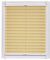 Sunlines Plissee Made in Germany, Tageslicht, Crepes Uni Klemmfix, Weisse Schiene, 130 x 150 Plissee, Stoff, Gelb, 130 x 2.3 x 150 cm, 1 Einheiten