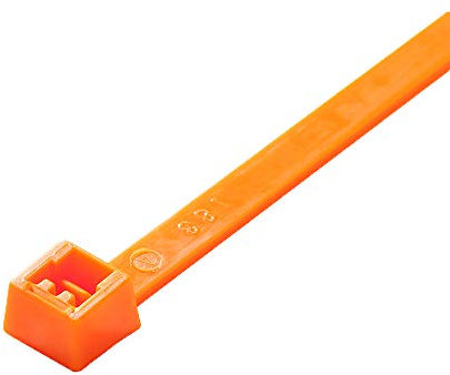 UKCable-Ties Fluorescent Orange Cable Tie 100mm x 2.5mm - (Pack of 100)