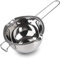 Double chaudi¨¨re en Acier Inoxydable 304 pour Fabrication de Bougies, Pot de Fusion pour Beurre, Chocolat, Bonbons, Fromage, Caramel, 600 ML