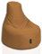 BuBiBag Gamer Sitzsack, Lounge Sessel, Gaming Sitzsäcke, Indoor & Outdoor Kissen für Kinder und Erwachsene (Sand;Ø:80cm)