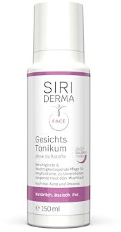 SIRIDERMA Gesichtstonikum | Basisches Gesichtswasser ohne Alkohol für Gesicht, Hals und Dekolleté | Auch bei Akne und Rosacea (ohne Parfum, 150 ml)