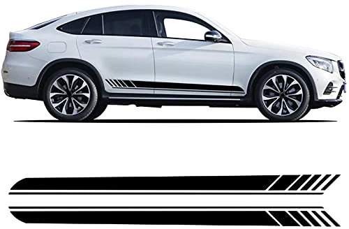 Auto Seitenstreifen Seitenaufkleber Aufkleber, Für Mercedes Benz GLC Klasse X253 Coupe C253 GLC 250 GLC 300 GLC43 GLC63 AMG, Seitenstreifen Rock Aufkleber