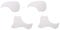 Onsinic 4 Stücke Transparente Folk Acoustic Guitar Pickguard Anti-Scratch Klassische Schutzplatte Teile Tröpfchen