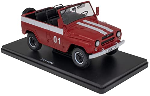 Auto 1/24 kompatibel mit UAZ 469B in Feuerwehr-Lackierung - 1972 - ELC64