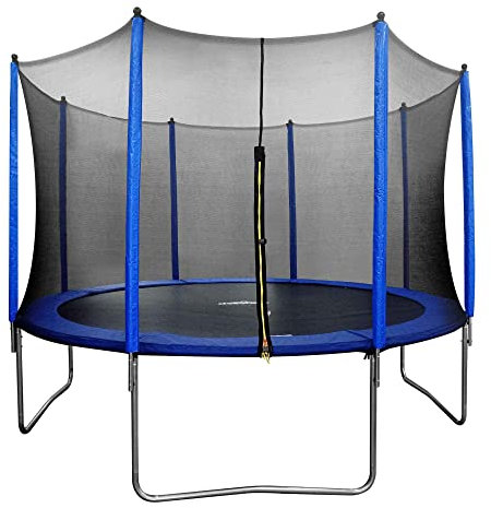 Dellonda 12ft Heavy-Duty Outdoor Trampoline for Kids with Safety Enclosure Net - DL69