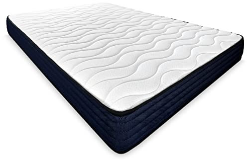 mattfy - Wendbare viskoelastische Matratze Kloe 90 x 200, Festigkeit und Komfort, Winter/Sommer, Höhe 20 cm