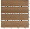 Home Deluxe - WPC Klickfliese BAVARO - Teak - 6 m² - 11 Fliesen á 30 x 30 cm I Klickfliese Terrassenfliese Balkonfliese