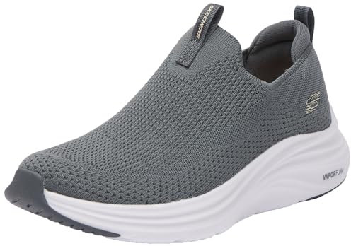 Skechers Vapor Foam True Classic, Zapatillas Mujer, Charcoal Knit Trim, 39 EU