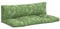 vidaXL Palettenkissen 2 TLG., Kissen für Gartenmöbel Hocker Sofa, Wasserabweisendes Sofakissen, Sitzkissen Palettenpolster, Blattmuster Oxford Gewebe