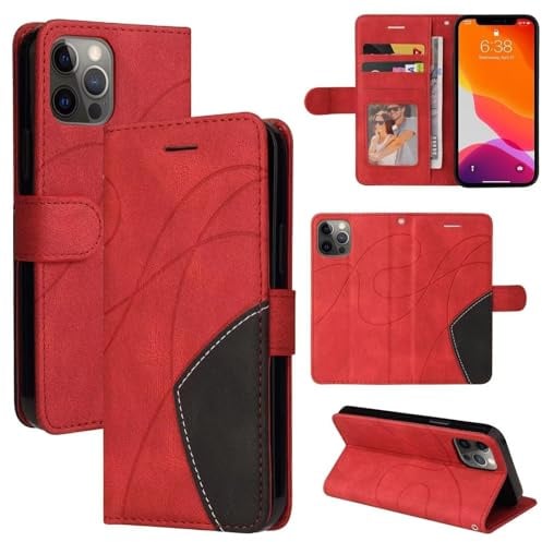 GoodcAcy Schutzhülle für Nokia G50, Premium Brieftasche Schutzhülle aus Leder kompatibel mit Nokia G50 Rot