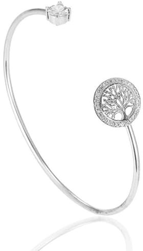 INGJIA Bracelet Arbre de Vie 925 Argent pour Femme Femme,Charms Réglable Bracelets d'amour Arbre de Vie Amitié Bracelet Porte-Bonheur Cadeaux pour Adolescente Fille Communion Baptême Anniversaire