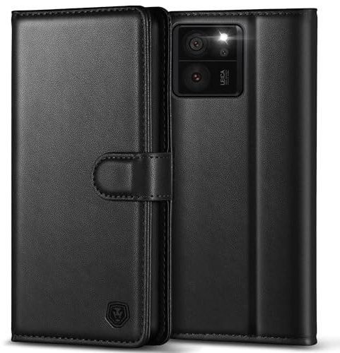 Handyhülle für Xiaomi 13T/13T Pro Hülle Premium PU Leder Xiaomi 13T 5G Klapphülle Case Brieftasche Kartenfach Ständer Magnet Etui Handytasche Cover Schutzhülle für Xiaomi 13T Pro 5G - Schwarz