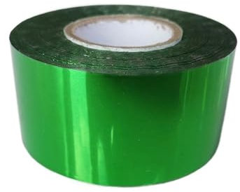 Heißfolien Papier 3CM x 120M Rolle Heißprägefolie Papierrollen DIY Tasche Karte Dekor for Wärmeübertragung Laminieren Serviette Vergoldung PVC(Color:Green)