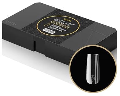 Aprés Gel-X® Scupted Square Medium Tip Box | 500pc Gel-X Tips, 11 Sizes 00-9, Premium Quality
