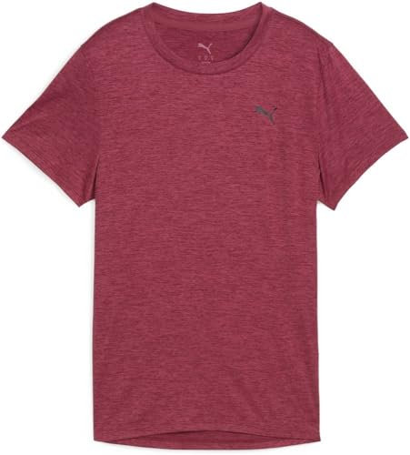 PUMA Unisex W TAD Essential Heather Tee T-Shirts, Port Heather,