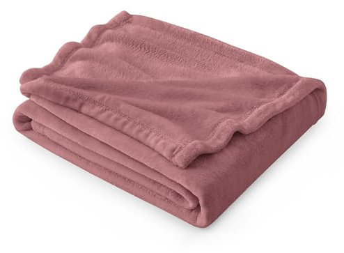 BEDSURE Kuscheldecke Flauschig Decke Fleecedecke - Wohndecke Warm Winter Weich, Sofadecke Kleine, Decke Couch Blanket, Wohn- & Kuscheldecken Kinder 130x150cm, Rosa