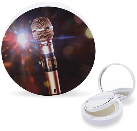 Étui vide portable à coussin d'air, microphone de karaoké, récipient de voyage rechargeable, boîte à crème BB avec houppette à poudre et miroir