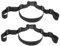 Hohopeti Ersatzgurte Für Hochstühle 2er-pack Für Kinderwagen Schwarz 38 Mm Breit Verstellbare Gurte
