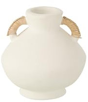 VASE KLEIN Leo Terracotta WEIß/NATURELL