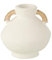 VASE KLEIN Leo Terracotta WEIß/NATURELL