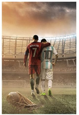 Generisch Fußballstar-Poster,Fußballstars Kunstdruck – Künstlerische Leinwand-Wanddekoration 40x60 cm(ohne Rahmen) (A)