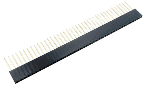 PENGLIN 10PCS 1x40 0.1 Inch Pitch Bread Board PCB Connector, Single Row 40 pin 2.54 mm Male Pin Header Connector