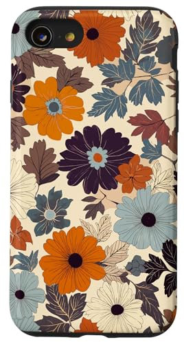 Dark Aesthetic Wildflower Design Hülle für iPhone SE (2020) / 7 / 8