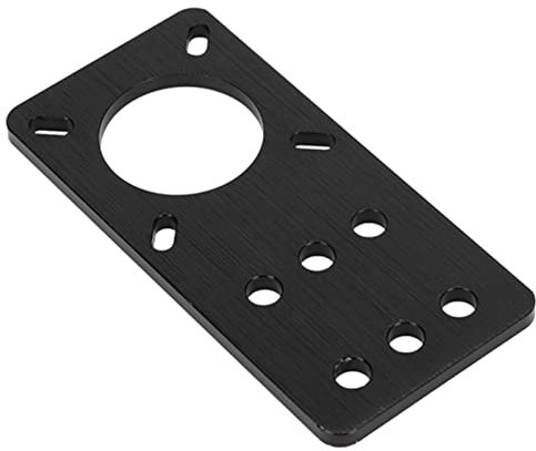 NEMA 17-Stepper-Motorhalterplatte, Anodiziertes Aluminium, 3D-Druckermontageplatte für NEMA 17-Steppermotoren/V-Slot Lineare, Schwarz Anodierte Finish, Leicht Einstellbar mit