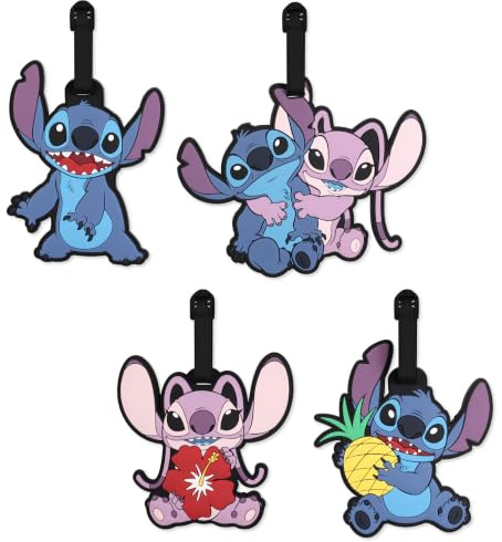 Stitch & ANGEL-4PC Luggage TAG Set