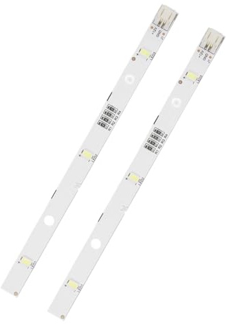2 Tiras de Luz LED Compatible con Barra de Luz RONGSHENG/HISENSE, DC 12V 2W | Lluminación LED Refrigerador Bombilla de Repuesto para E349766 MDDZ-162A 1629348 Kenwood KIFF5017 KIFF5020 KIFF7017