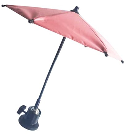 Flaroey Magnetic Phone Umbrella for Sun Outdoor Phone Sun Shade Shield Sun Protection Multi-Angle Mini Umbrella Universal Pink