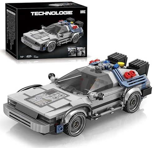 Bloques de construcción de autos de carreras de película clásica 1:24 - Kit de modelo de coche deportivo MOC, 405 piezas, compatible con ladrillos LEGO