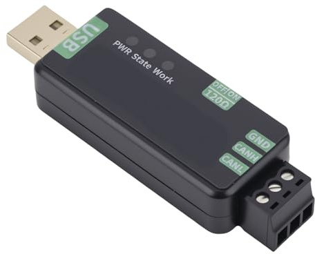 VBESTLIFE Can -Bus -Adapter USB an Can 2.0, Support Can FD & Multiple Firmware, Open Source -Hardware mit TJA1051T/3 -Chip für Industrielles Debugging