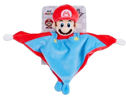 Simba My Mario Schmusetuch mit Rassel - aus weichem Plüsch, Nintendo Spielzeug für Fans und Kinder ab den ersten Lebensmonaten