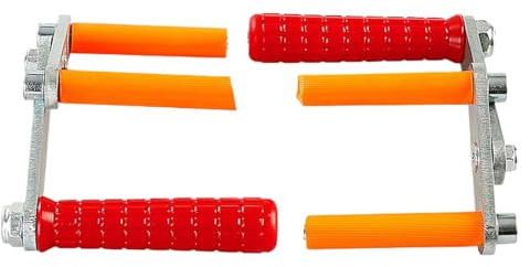 qokeeu Portapannelli Compensato 2 Pezzi | Attrezzo Porta Compensato Regolabile | Attrezzi Legno Presa Movimentazione Lastre Grandi Pannelli Ristrutturazione Cantieri Installazione Pareti