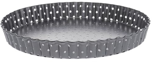 PRETYZOOM Bandeja Antiadherente para Pizza con Agujeros de Acero al Carbono 20 CM 8 Pulgadas Molde Redondo para Hornear Pizza Casera y Tartas con Fondo Extraíble para Horno