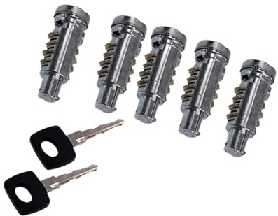 CMGGMKEZDP Barriles Cerradura Puerta Coche 5 Cilindros Cerradura 2 Llaves 6707600205 Para BENZ Para Mercedes Para VITO W638 Para Mercedes Para Sprinter